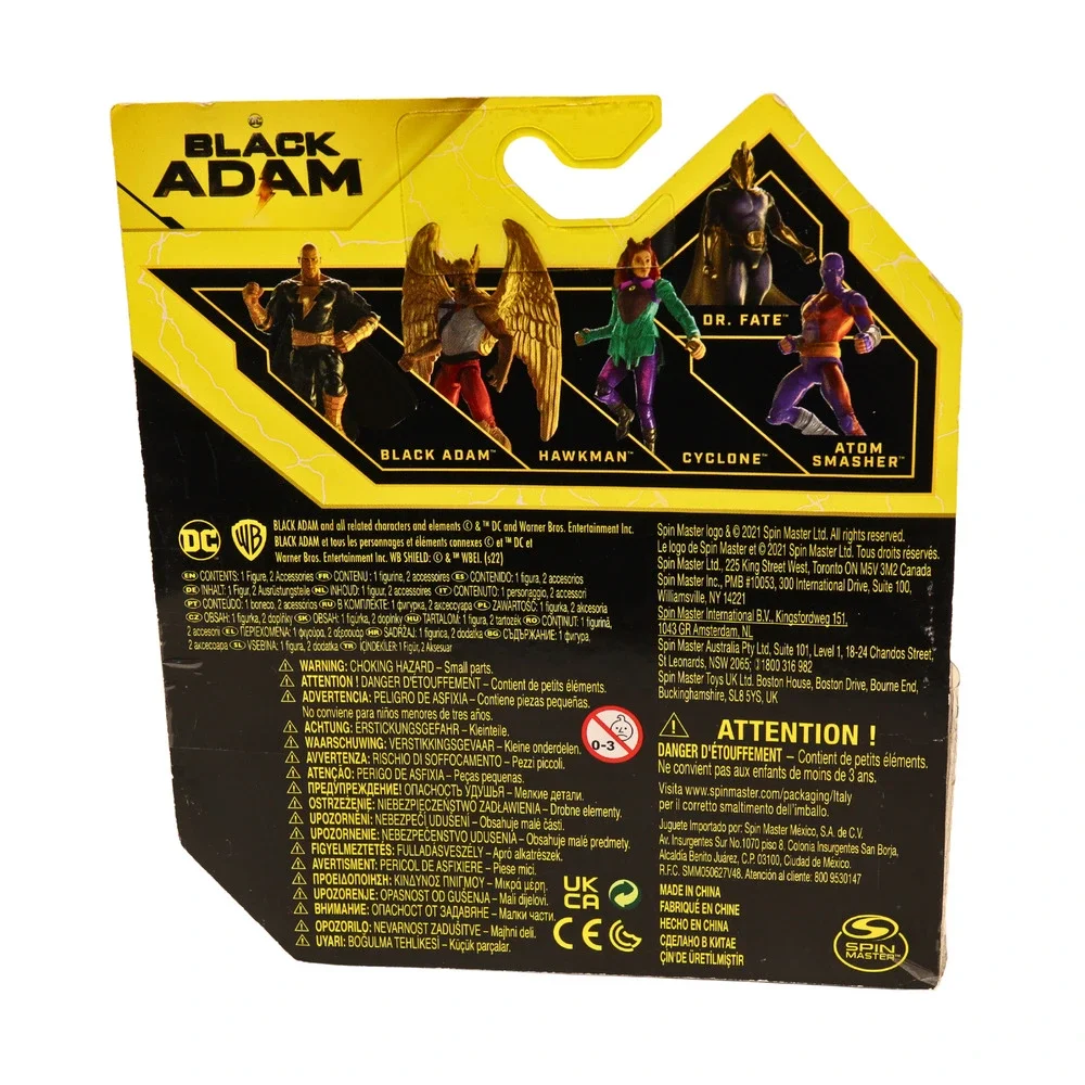 2022 DC Black Adam Figures Lot Of 3 Hawkman - Atom Smasher - Black Adam - Carded